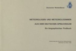 Titelseite der Publikation Meteorologen und Meteorologinnen aus dem deutschen Sprachraum