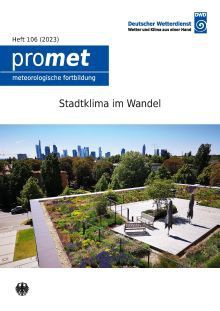 Titelseite der Publikation Promet Heft 106 Stadtklima im Wandel