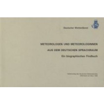 Titelseite der Publikation Meteorologen und Meteorologinnen aus dem deutschen Sprachraum