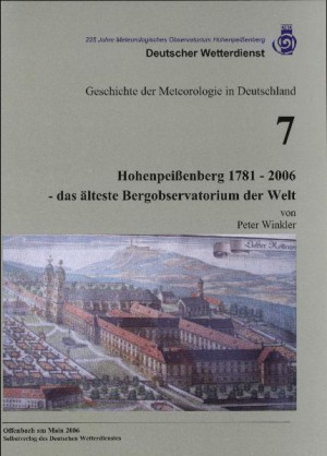 Titelseite der Publikation Hohenpeißenberg 1781 - 2006 (Geschichte der Meteorologie Nr. 7)