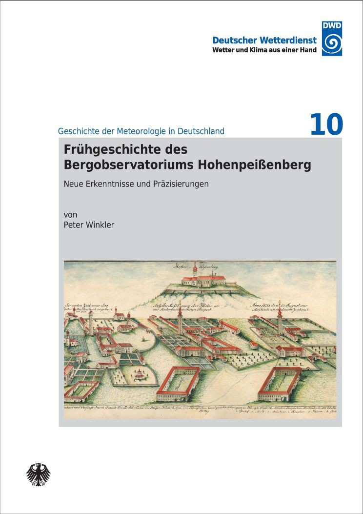 Titelseite der Publikation Frühgeschichte des Bergobservatoriums Hohenpeißenberg (Geschichte der Meteorologie Nr. 10)